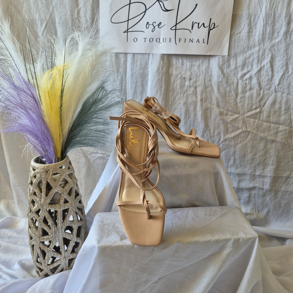 Lulu's Nude Strappy Heels